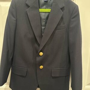 Lands' End Navy Blazer with Gold Buttons
